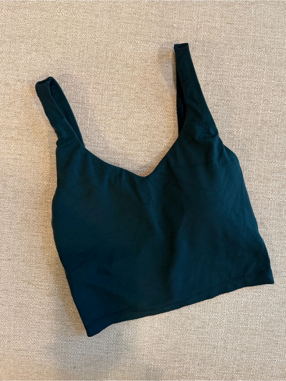 Aerie Real Me Tank XXS Dark Green Built in Bra Activewear